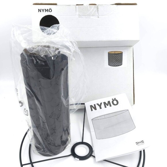 IKEA Nymo Black and Brass Lamp Shade 32 cm - 12.6 Inches  - MPN 303.408.28 New - Picture 1 of 9